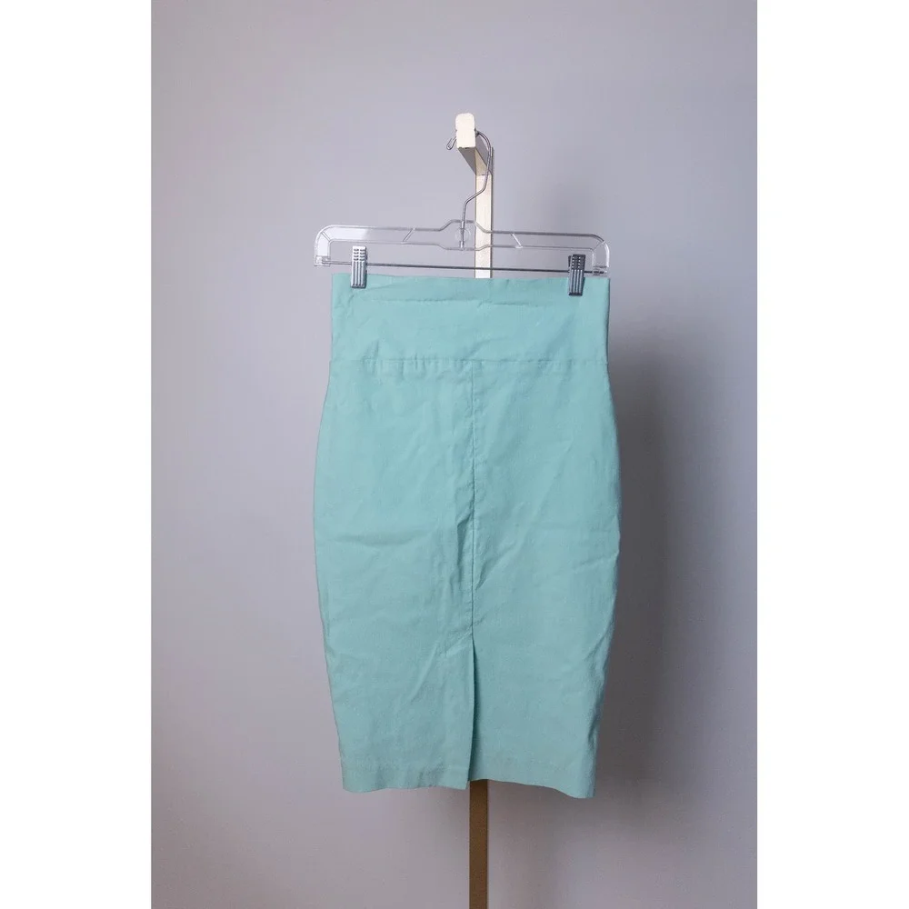 Windsor Women's Mint Pencil Skirt Rayon Blend Size M High Waist Stretch
